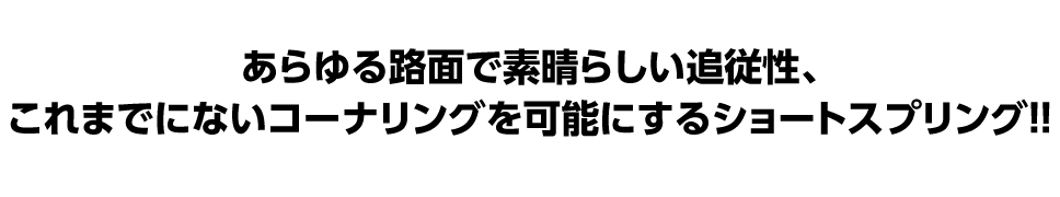 あらゆる路面で素晴らしい追随性、これまでにないコーナーリングを可能にするショートスプリング｜ワールドスペック スプリング SH｜AXON（アクソン）電動ラジコンパーツ